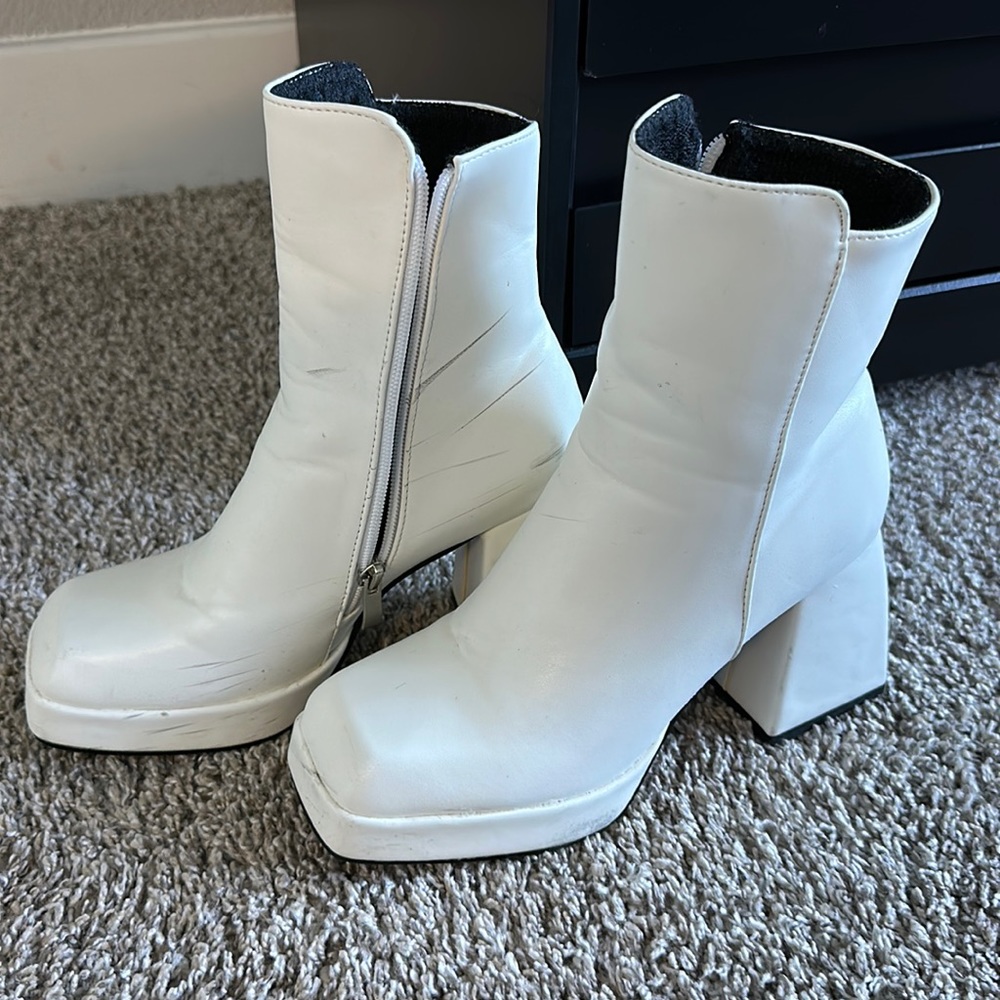 White booties